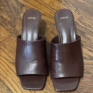 Mango Women's Dark Brown sandals